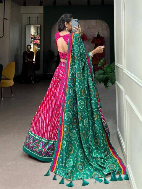 light leriya vichitra Silk Pink Lehenga choli manufacturers in Mumbai